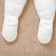 Barboteuse fille détail tricot pieds