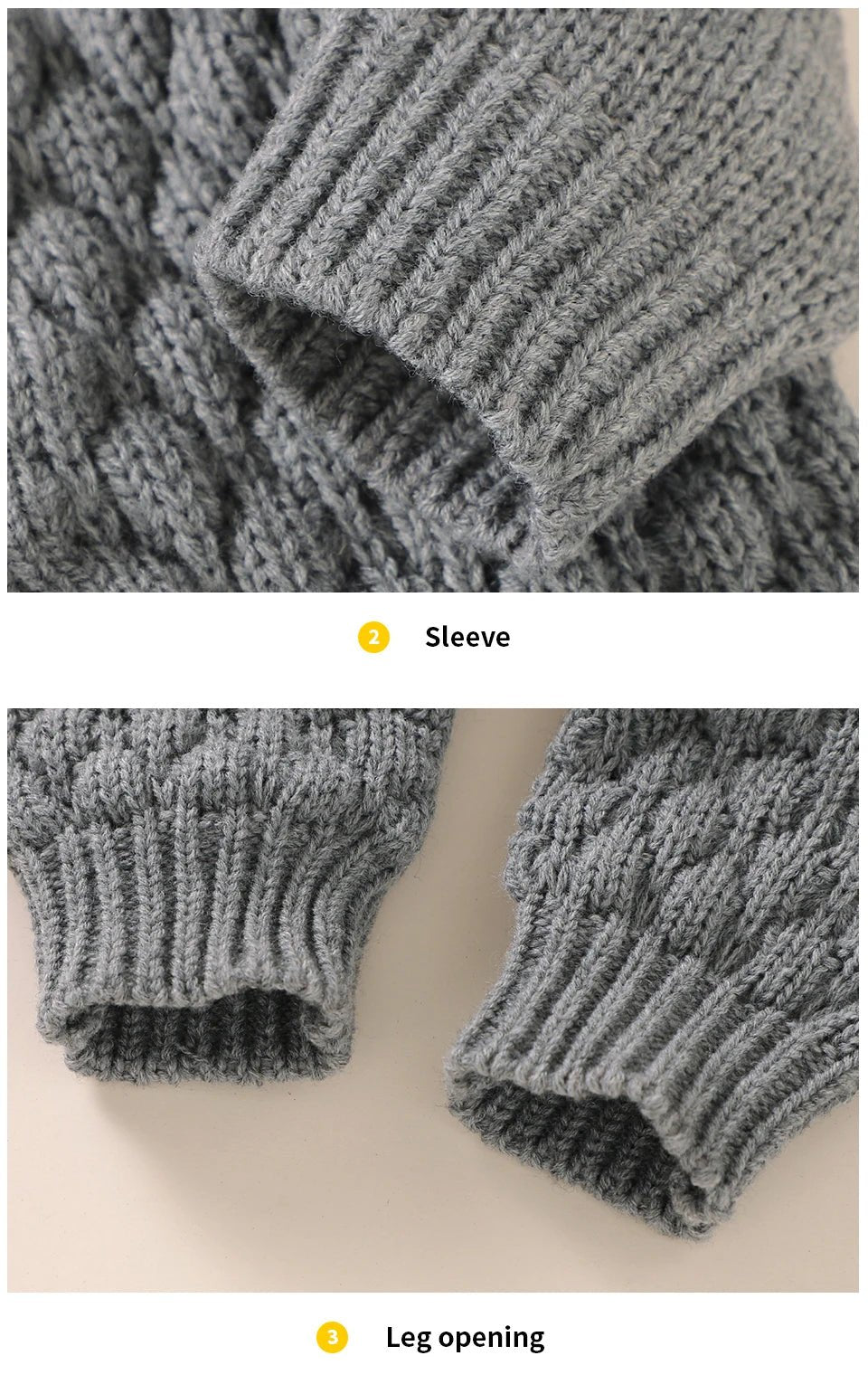 Barboteuse tricot fille garçon "Tricodoux" 4 pièces - 3 à 18 mois - 6 coloris - Nimaë Univers Bébé