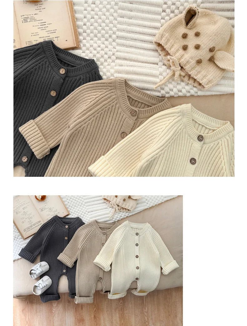 Barboteuse Tricot - Collection automne 2025 - 3 à 24 mois - 3 coloris - Nimaë Univers Bébé