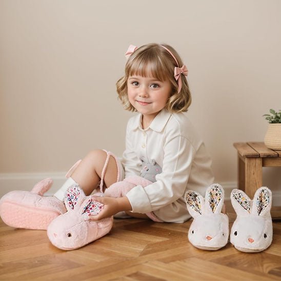 chaussons enfant "Lapin" - fille - 3 coloris - du 24 au 27 - Nimaë Univers Bébé