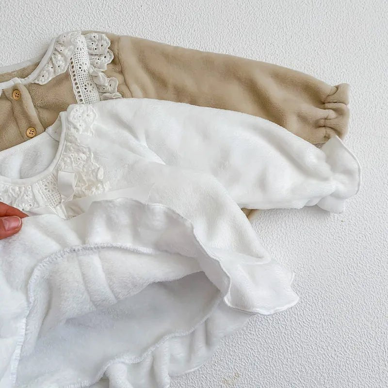 Pyjama bébé fille "Velours dentelle" 2 pièces - 3mois à 3 ans - Nimaë Univers Bébé