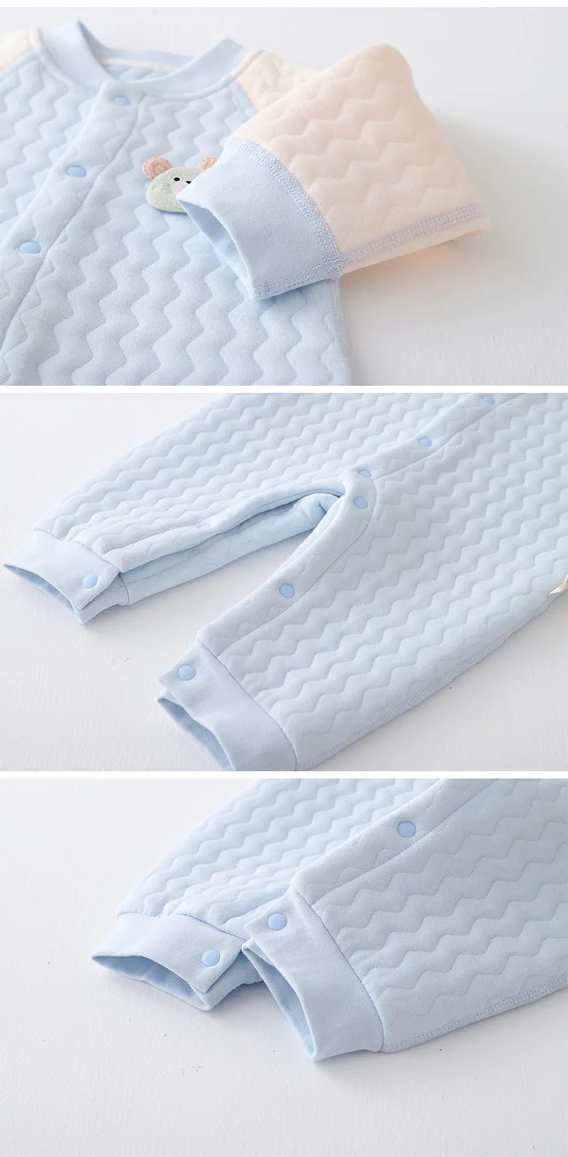 Pyjama chaud bébé "Cocoon" - fille et garçon - 3 à 24 mois - 3 coloris - Nimaë Univers Bébé