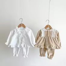 pyjama bébé fille deux pièces velours de face