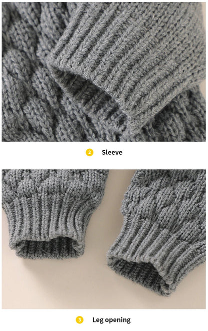 Barboteuse tricot fille garçon "Tricodoux" 4 pièces - 3 à 18 mois - 6 coloris - Nimaë Univers Bébé