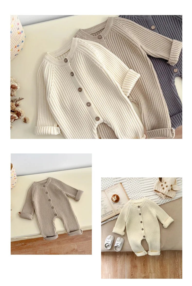 Barboteuse Tricot - Collection automne 2025 - 3 à 24 mois - 3 coloris - Nimaë Univers Bébé