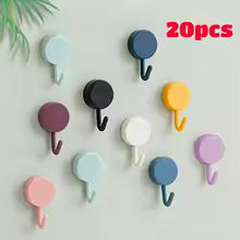 crochet mural rond lot de 20