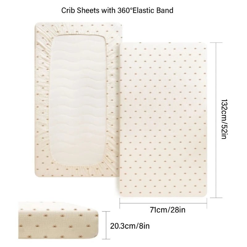 Drap housse Lit bébé - Kitty Baby - Gaze de coton - 132cm X 71 cm - Nimaë Univers Bébé