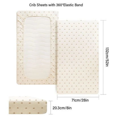 Drap housse Lit bébé - Kitty Baby - Gaze de coton - 132cm X 71 cm - Nimaë Univers Bébé