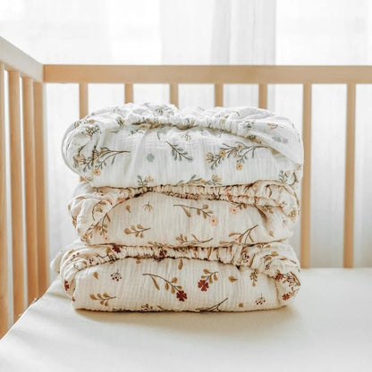 Drap housse Lit bébé - Kitty Baby - Gaze de coton - 132cm X 71 cm - Nimaë Univers Bébé