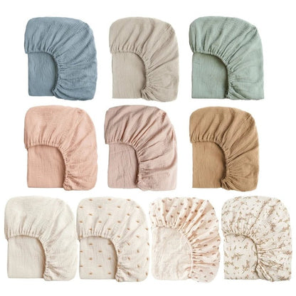 Drap housse Lit bébé - Kitty Baby - Gaze de coton - 132cm X 71 cm - Nimaë Univers Bébé