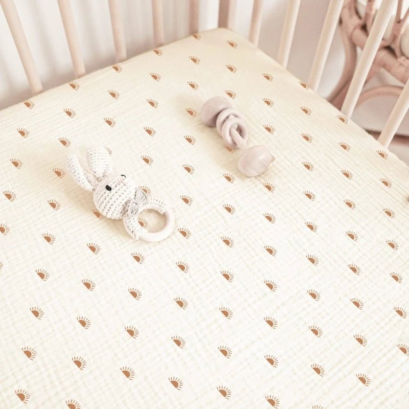 Drap housse Lit bébé - Kitty Baby - Gaze de coton - 132cm X 71 cm - Nimaë Univers Bébé