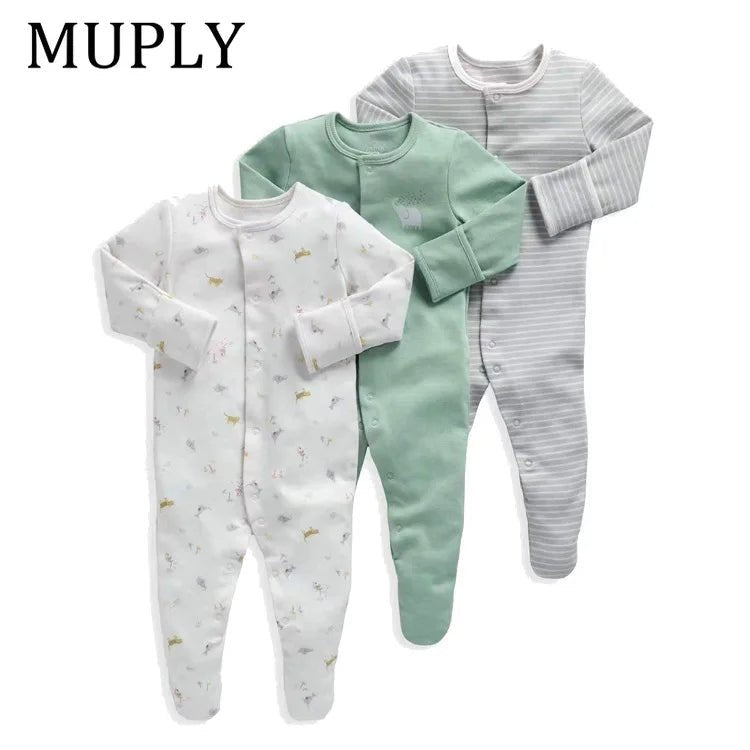 Pyjama bébé fille garçon - Automne hiver - Lot de 3 - 3 à 18 mois - Nimaë Univers Bébé