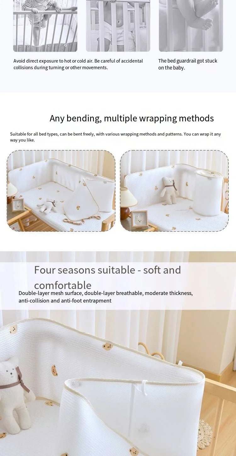 tour de lit respirant - "BearMoon" - Nimaë Univers Bébé